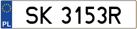 Truck License Plate